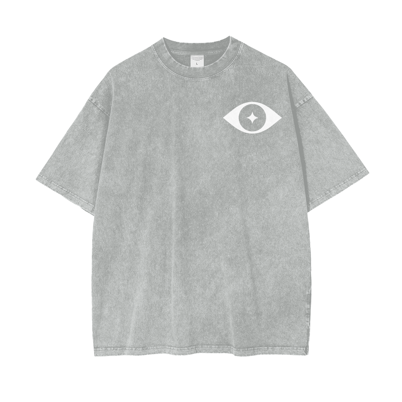 Bold Visions Oversized Tee - Light Gray