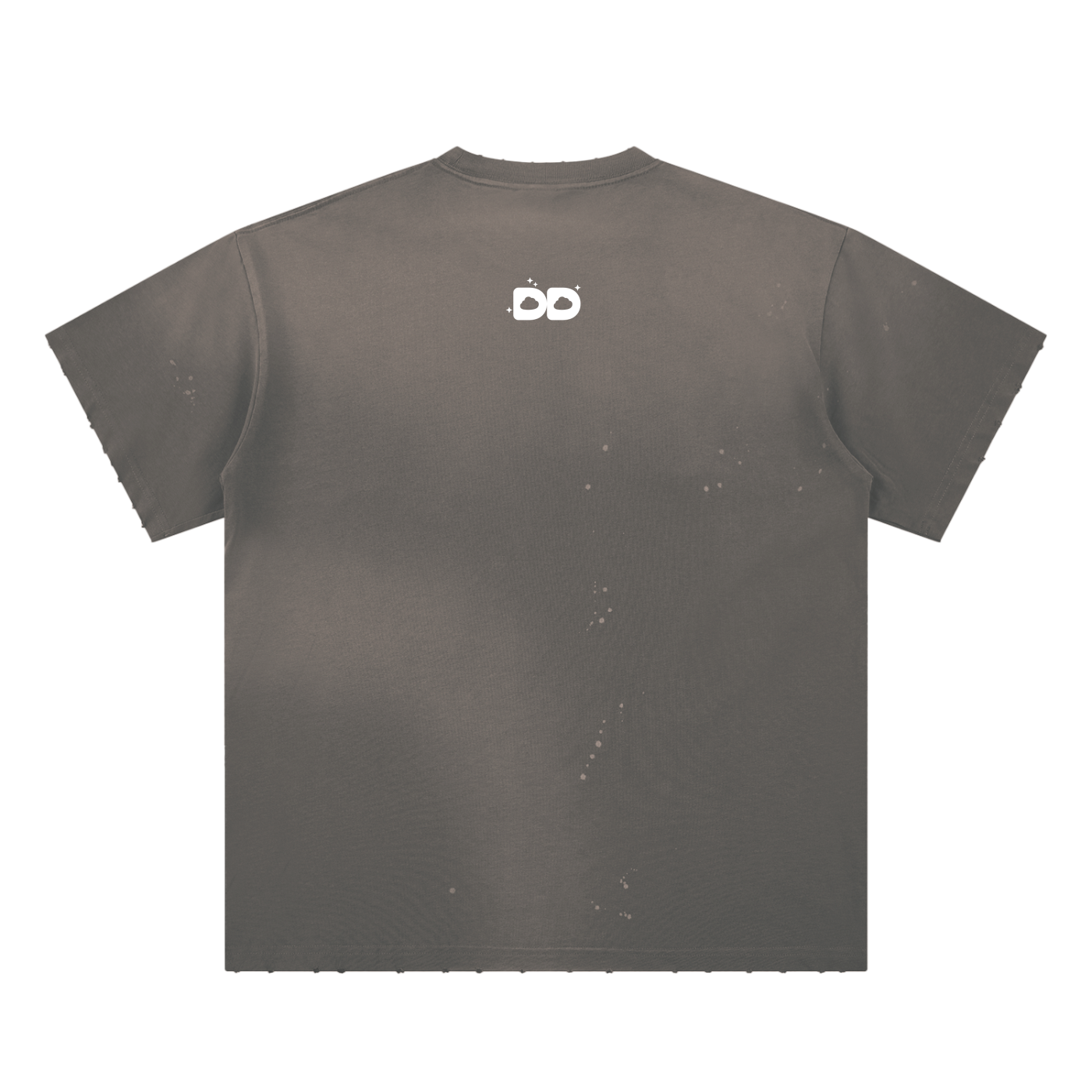 Live the Dream Hand-Frayed Sunfade Paint Splatter T-Shirt