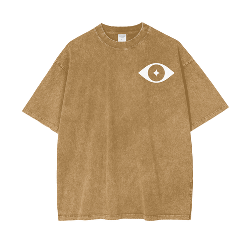 Bold Visions Oversized Tee - Light Brown