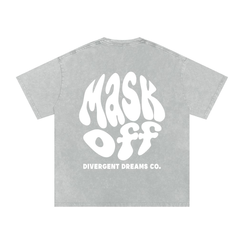 Mask Off Acid Wash Oversized Tee