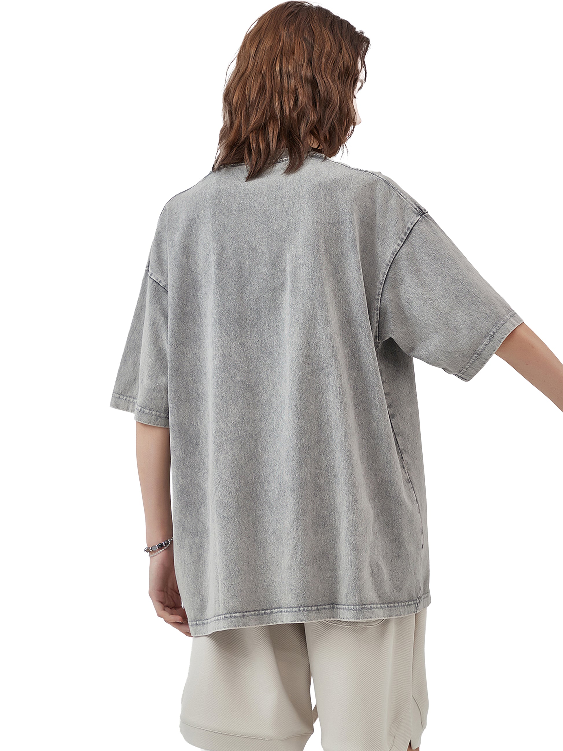 Bold Visions Oversized Tee - Light Gray
