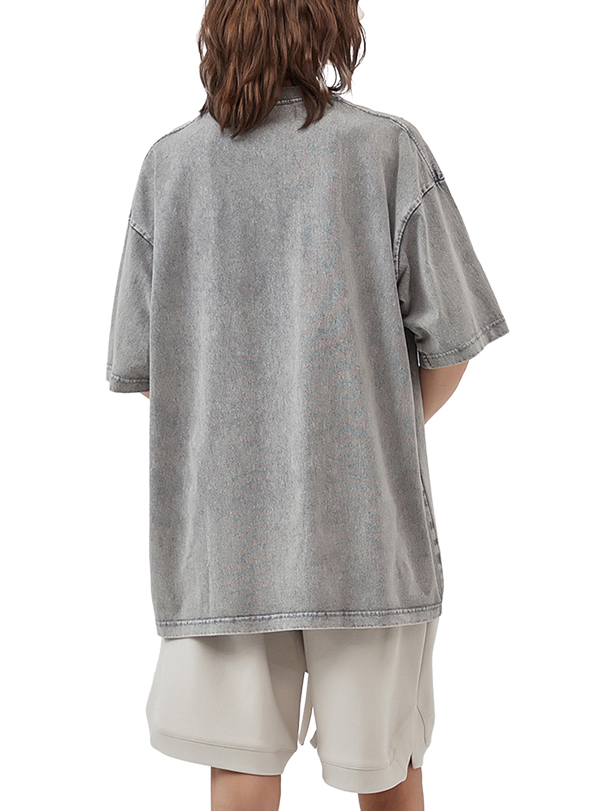 Bold Visions Oversized Tee - Light Gray