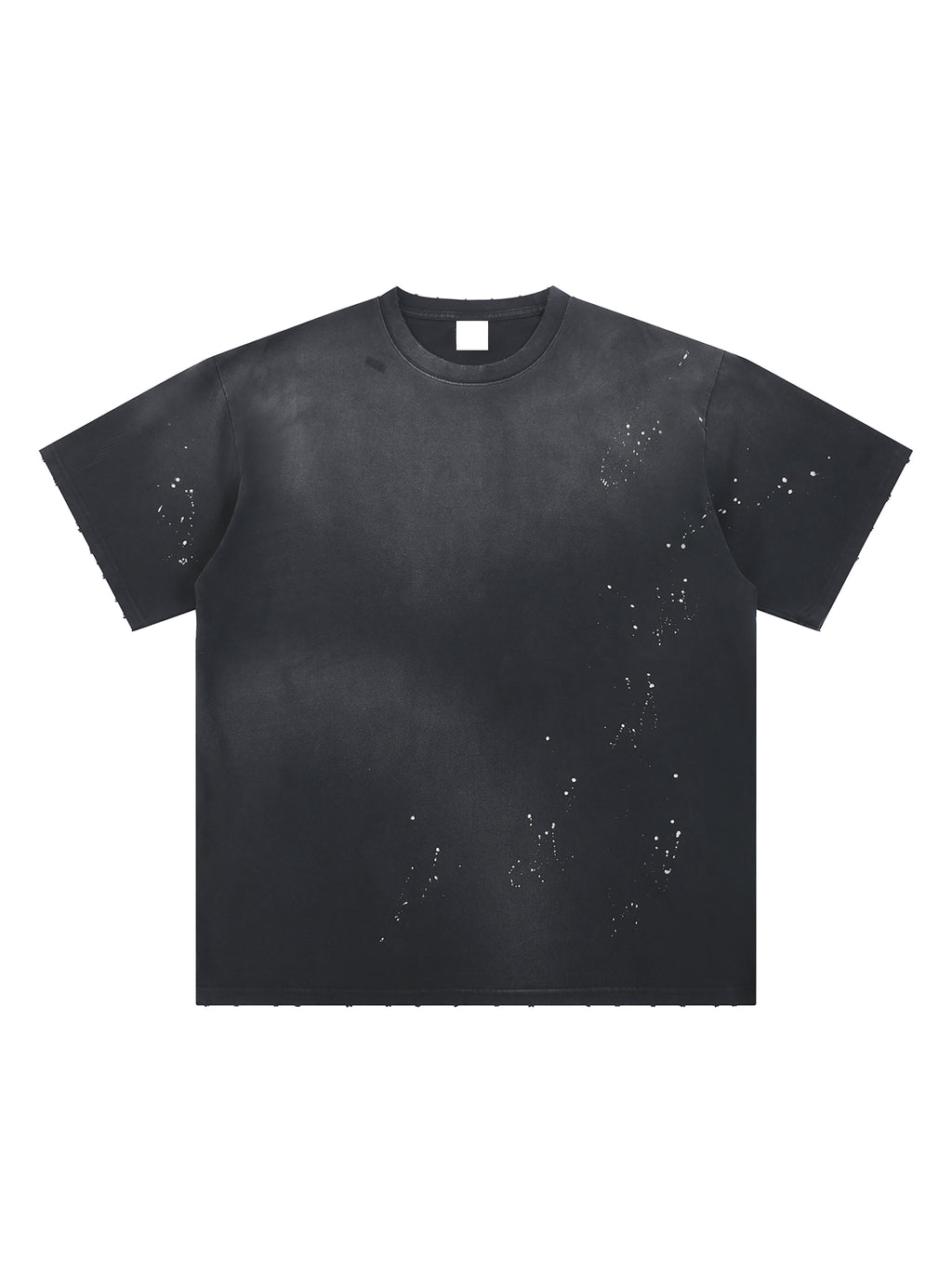 Live the Dream Hand-Frayed Sunfade Paint Splatter T-Shirt