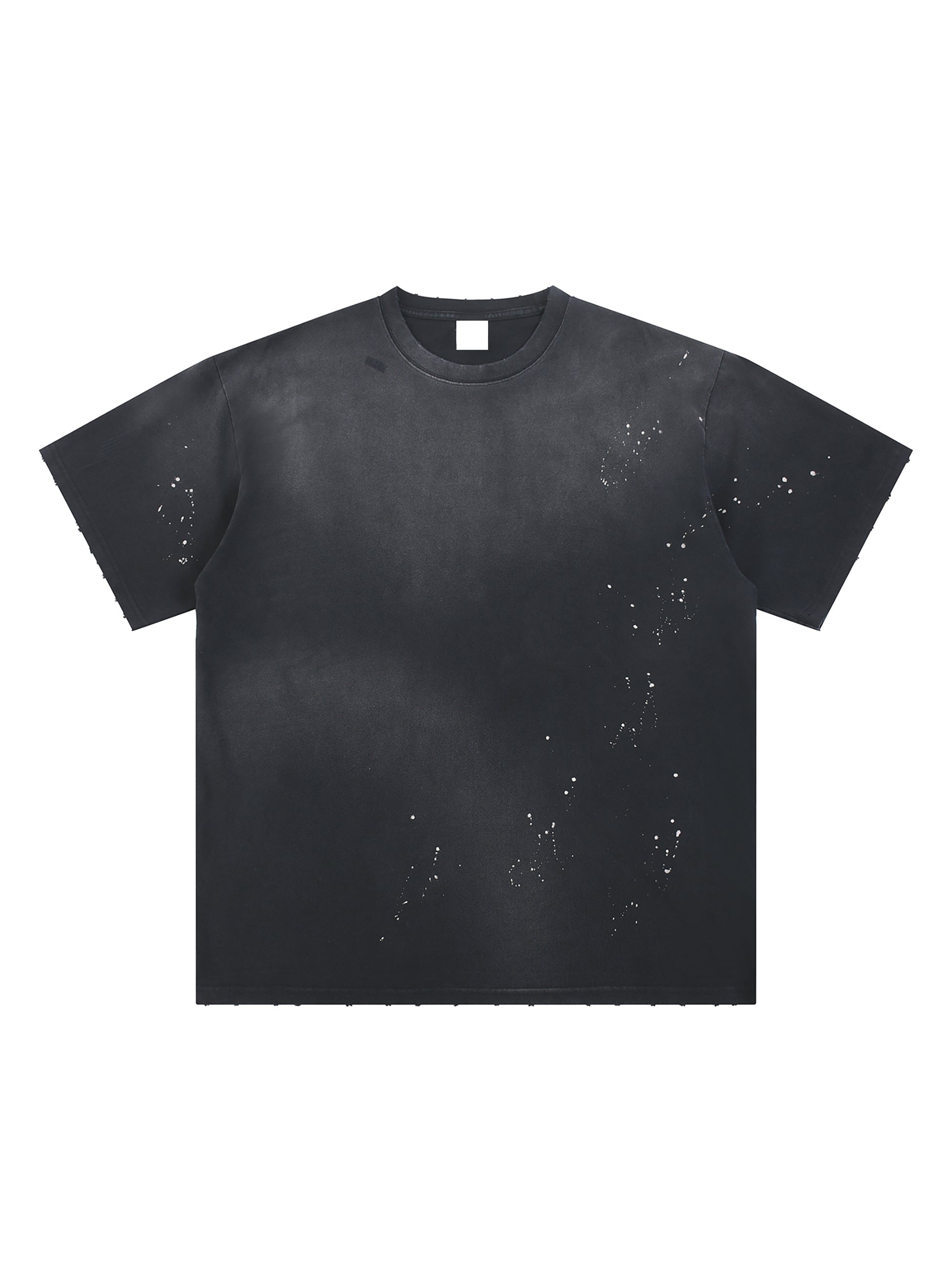 Live the Dream Hand-Frayed Sunfade Paint Splatter T-Shirt